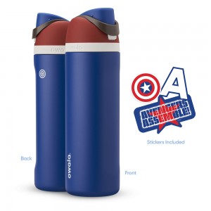 Owala 24oz FreeSip: Marvel - FreeSip® 24 oz Marvel Water Bottle Marvel Captain America | FM0543712