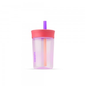 Owala Kids' Tumbler Material Plastic Size 15oz Kids' Tumbler Kid's Lilac Rocket | ES7853902