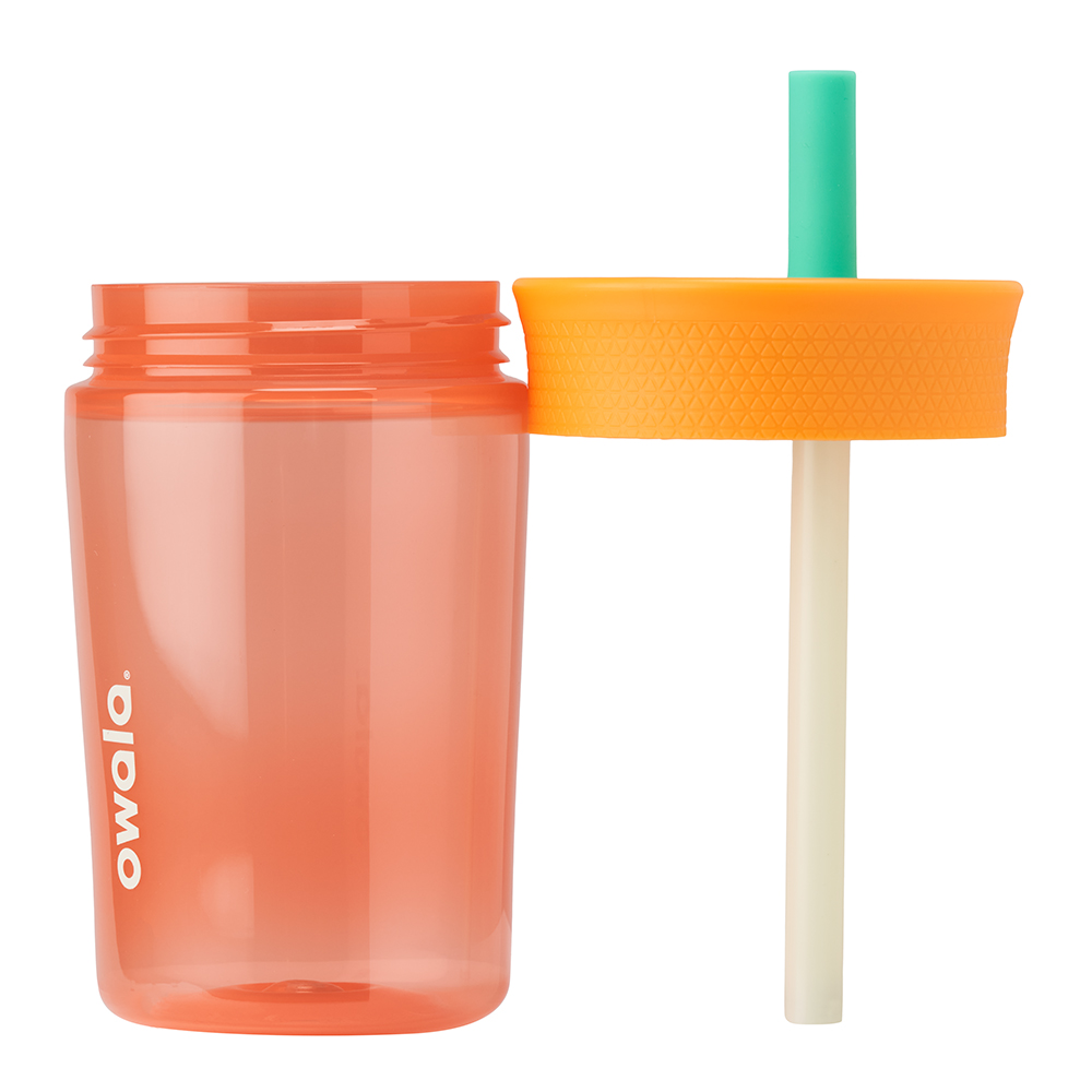 Owala Kids' Tumbler Material Plastic Size 15oz Kids' Tumbler Kid's Just Peachy | VS0695148